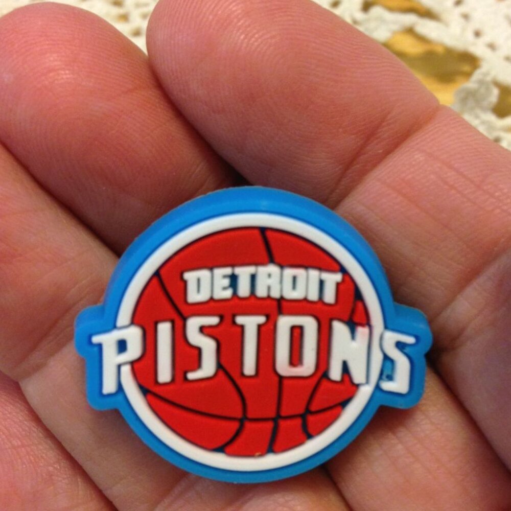 Detroit Pistons,  Basketball, NBA, Sports Shoe Charm, croc charm​ *2/$8! 3/$10!